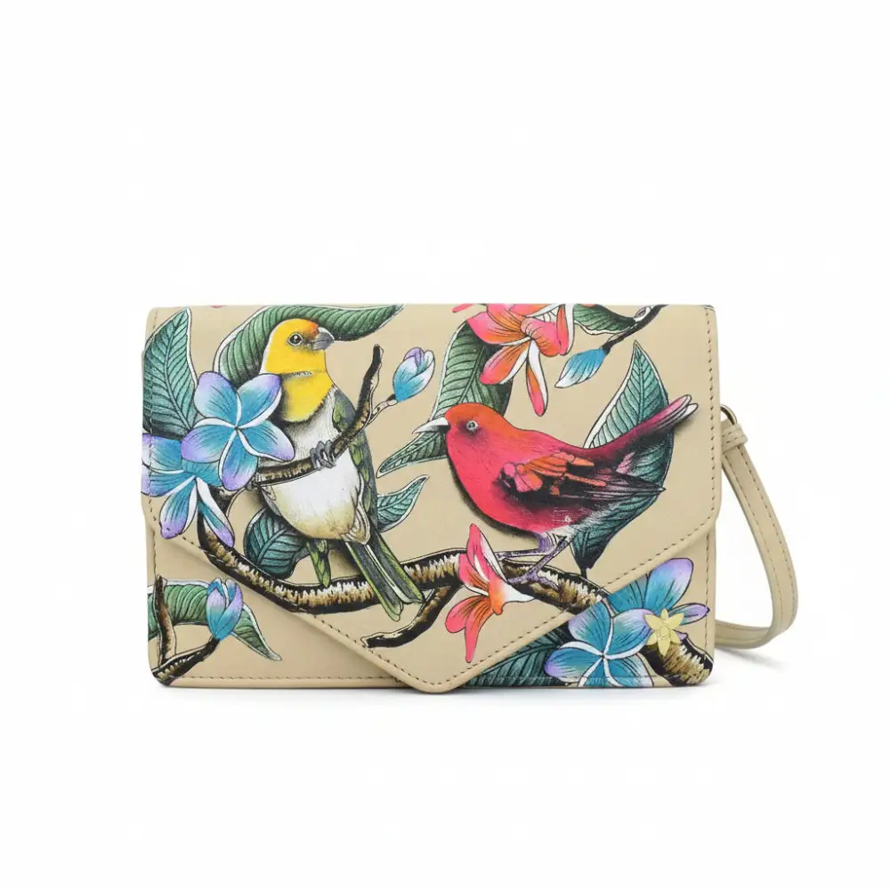 Convertible Bird Motif Crossbody Bag