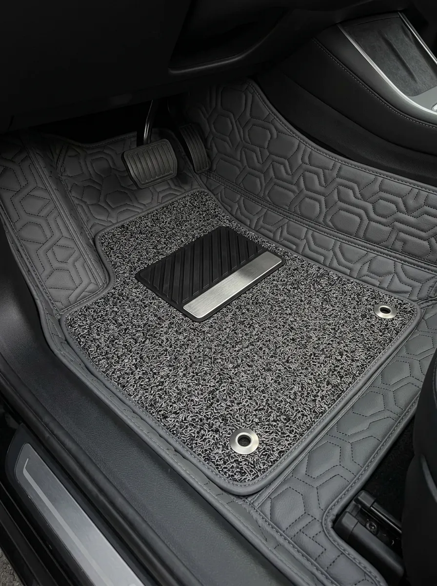 Hexagon Pattern Car Floor Mat
