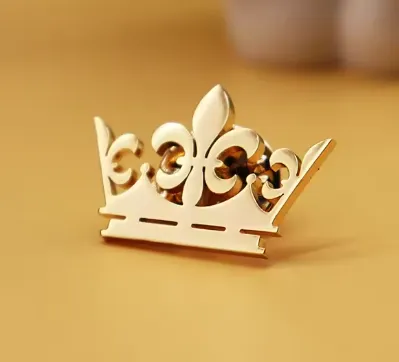 Crown Motif Statement Brooch