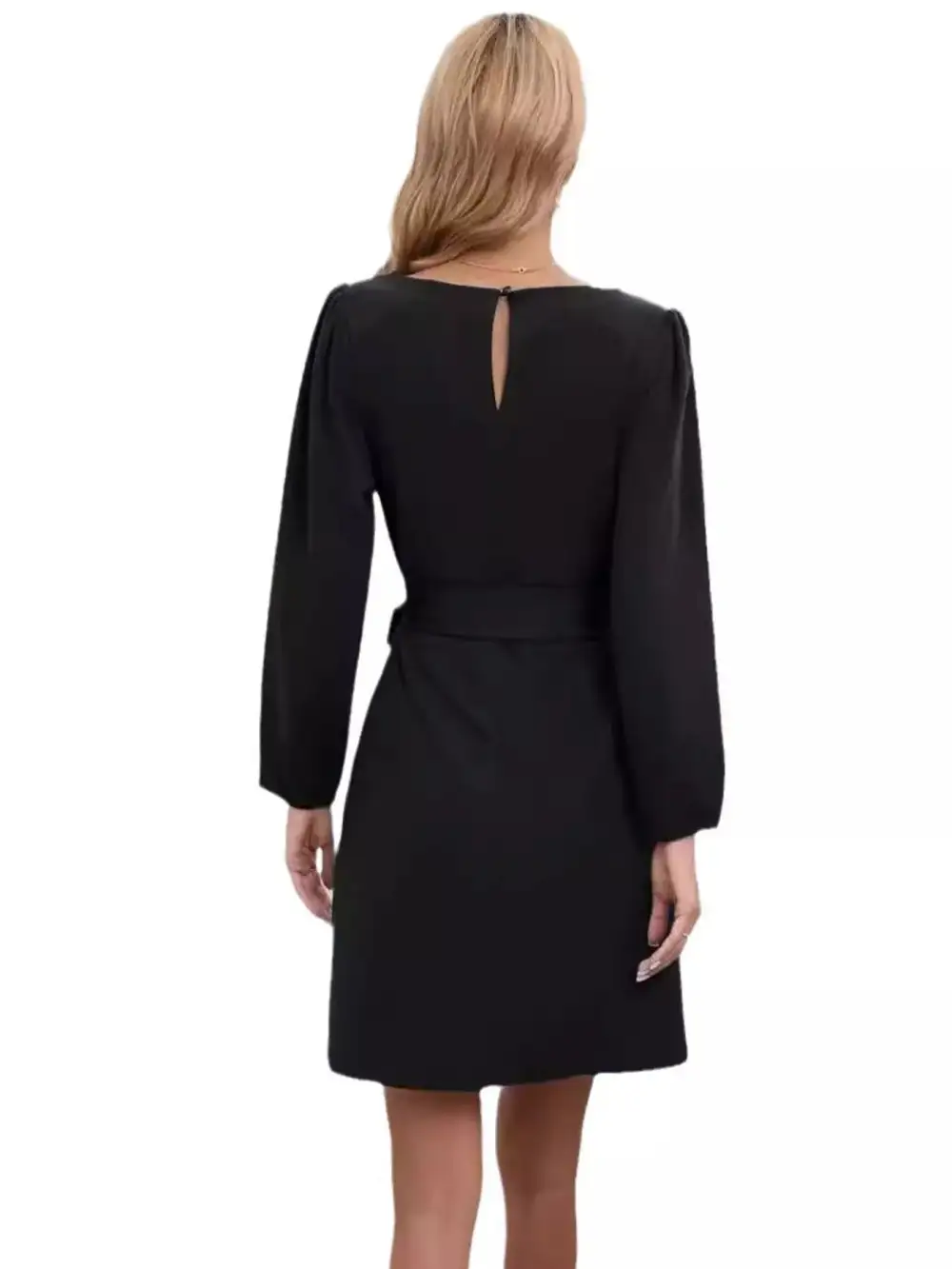 Wearable Cut Tie Waist Mini Dress