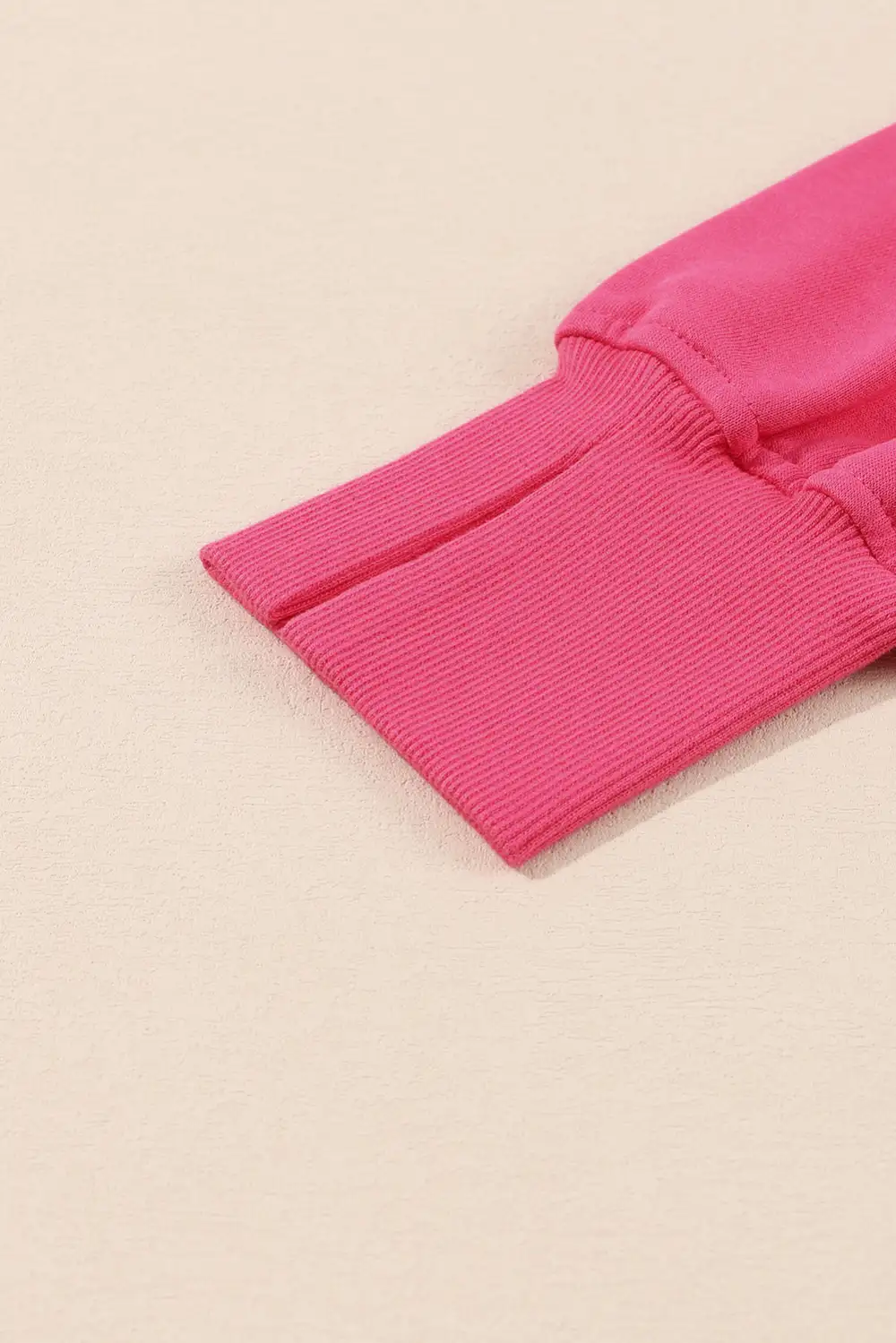 Exposed Seam Drop Shoulder Slit High Low Hem Sweatshirt