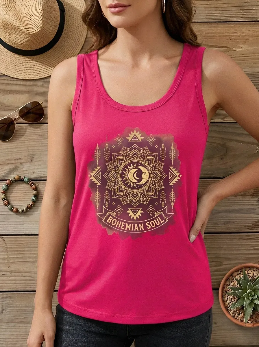 Bohemian Soul Mandala Tank Top