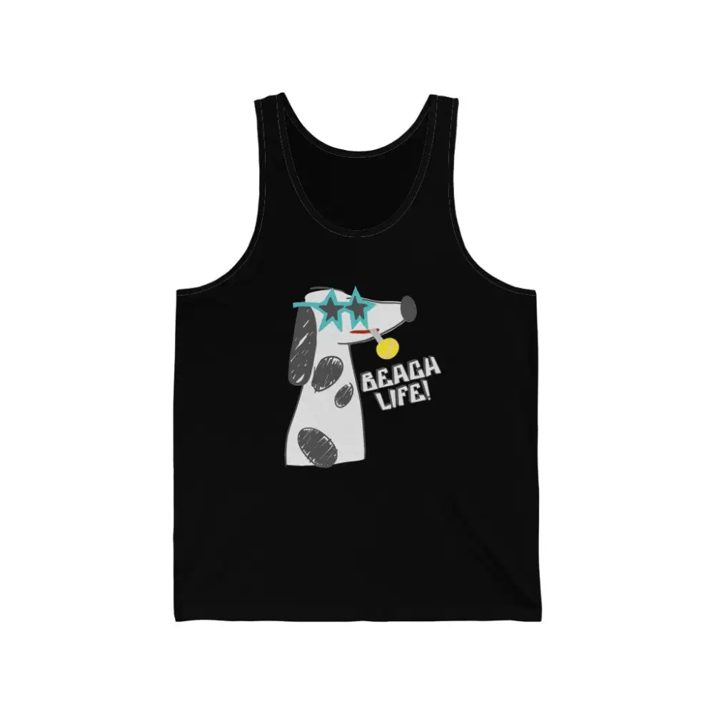 Beach Dog Graphic Tank Top