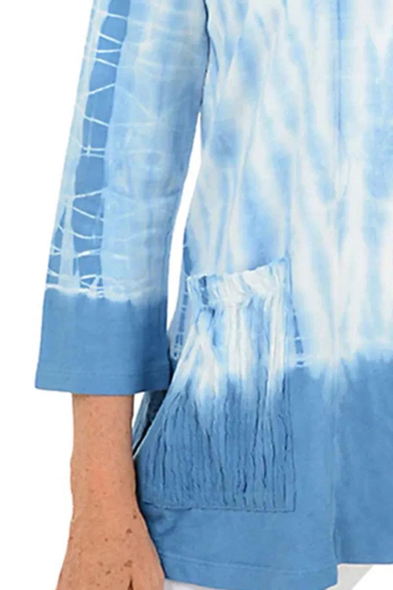 Tie-Dye French Terry Double Pocket Cardigan