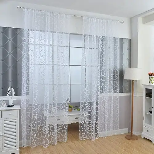 Modern Sheer Window Curtain Panel