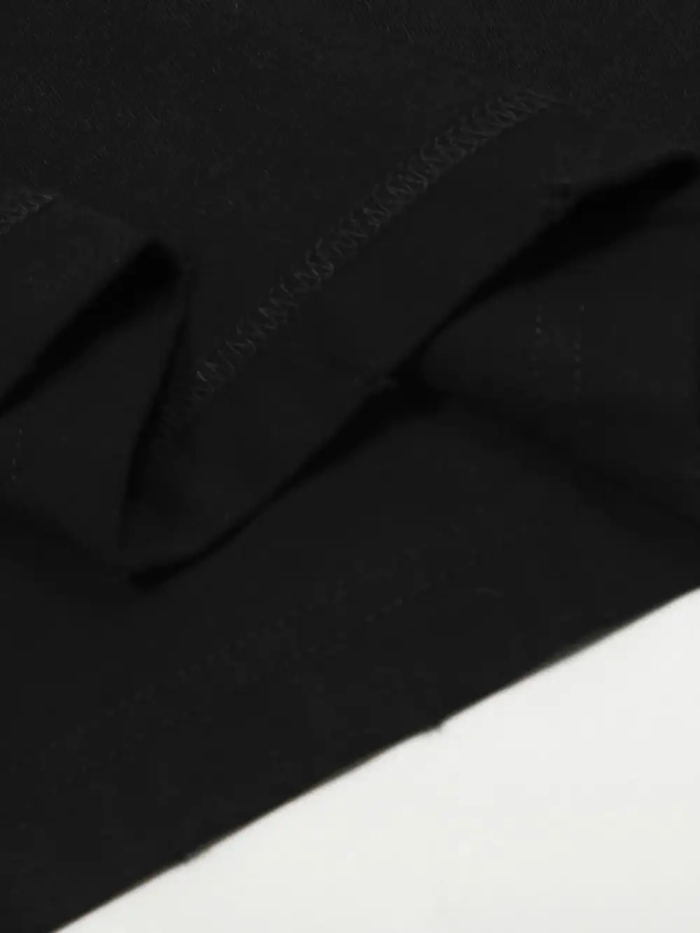 Plain Front Crew Neck Short Sleeve Tee