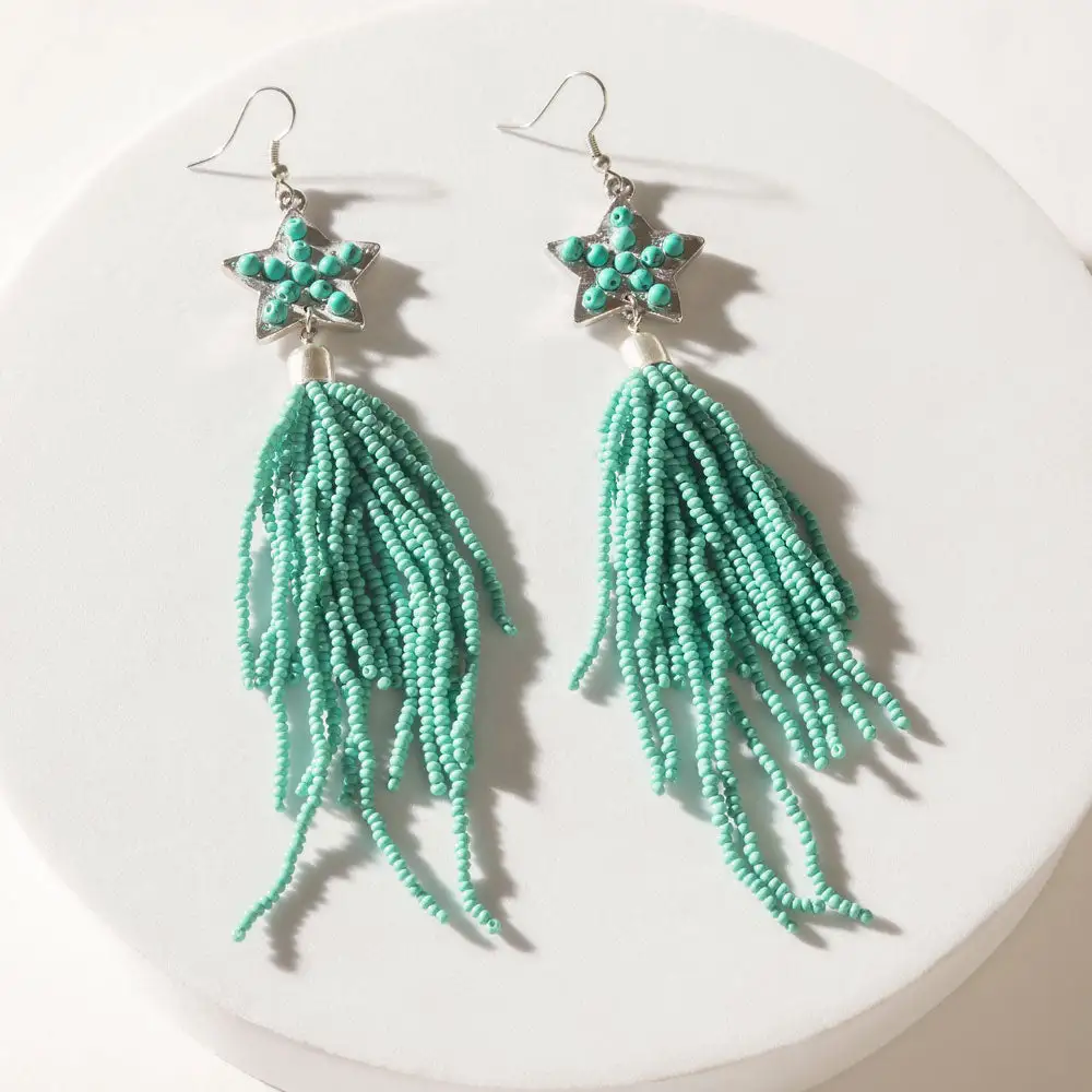 Delicate Modern Artful Stone Accent Earrings