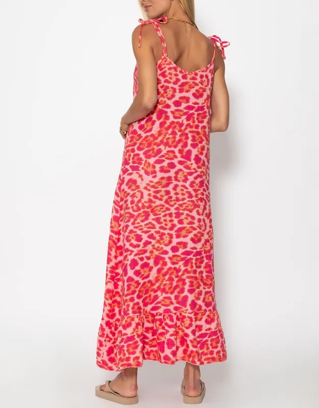 Pink Animal Print Clean Dress
