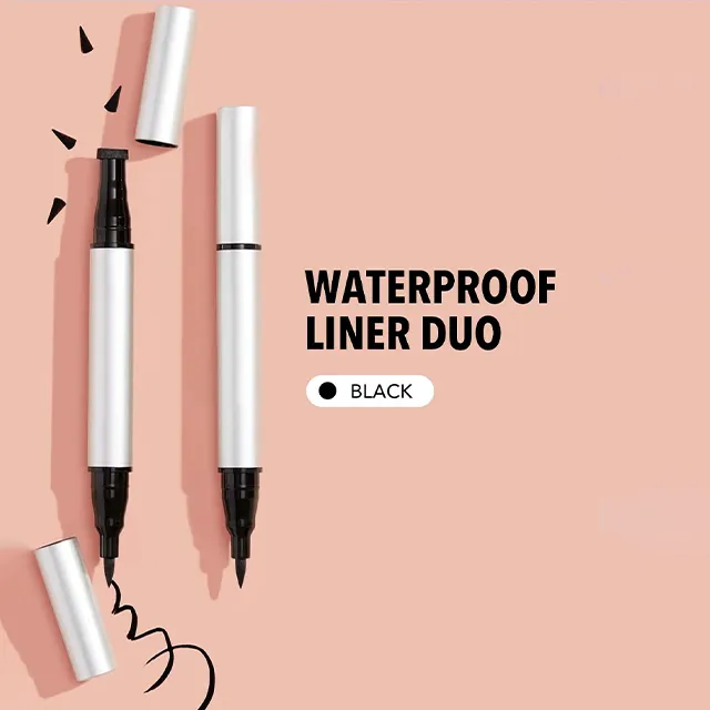 double head eyeliner wing long lasting liquid stamp seal eyeliner pen
