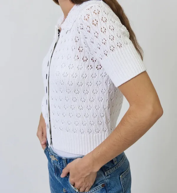 Eyelet Stitch Top