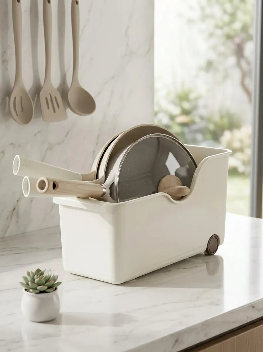 Storage Basket With Wheels
