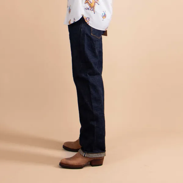 Workwear Inspired Wide Straight Straight Jeans