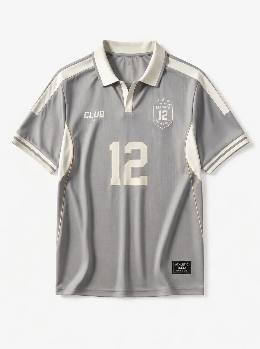 Unisex Club 12 Elevate Number Printed Polo Shirt