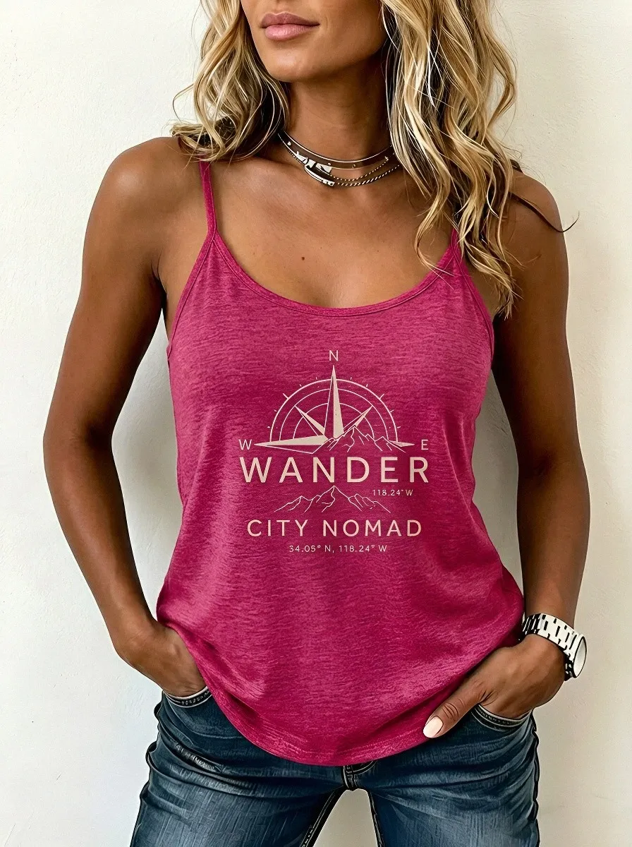 Travel Wanderlust Compass Tank Top