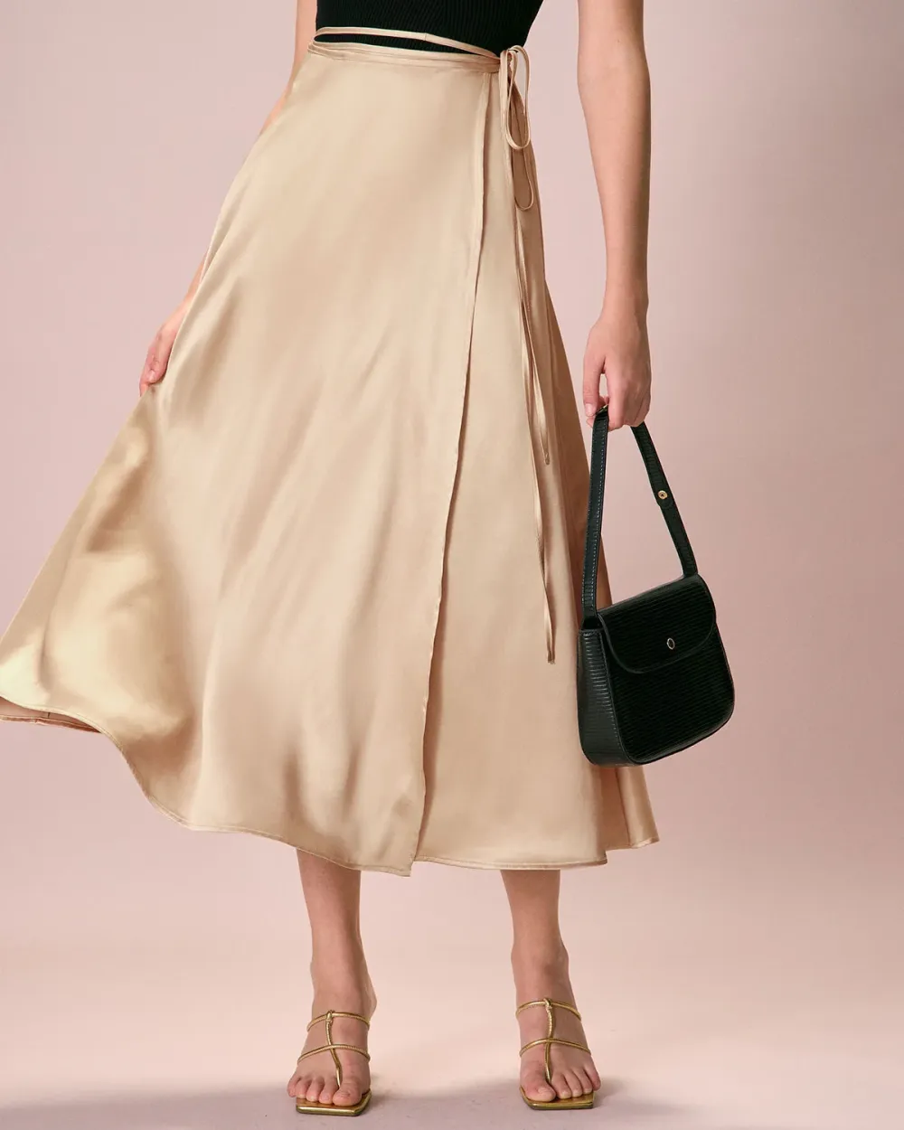 High Waist Cream Skirt