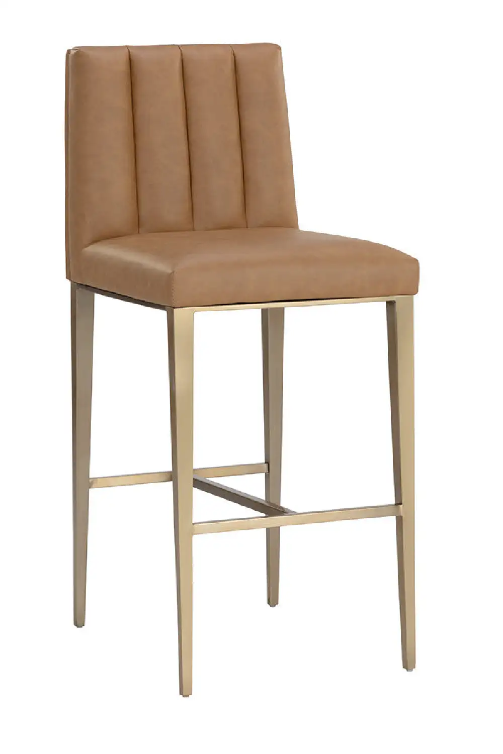 Leather Leather-Look Bar Stool