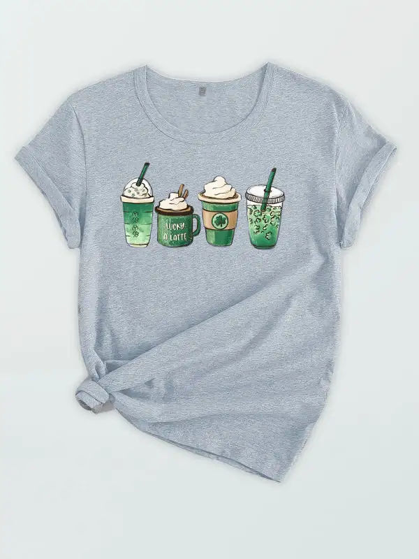 Weekend Round-Neck Collared Short-Sleeve Knit T-Shirt