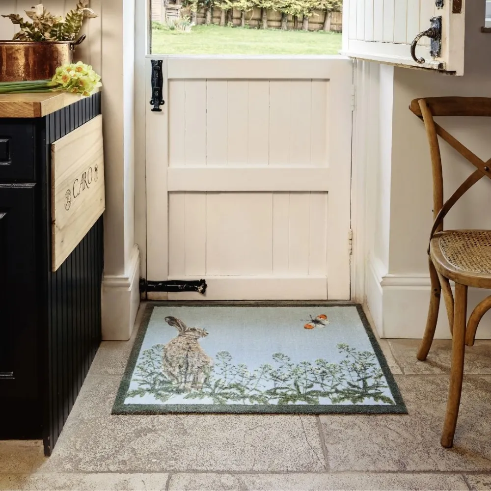 Hare & Shepherd'S Purse Door Mat