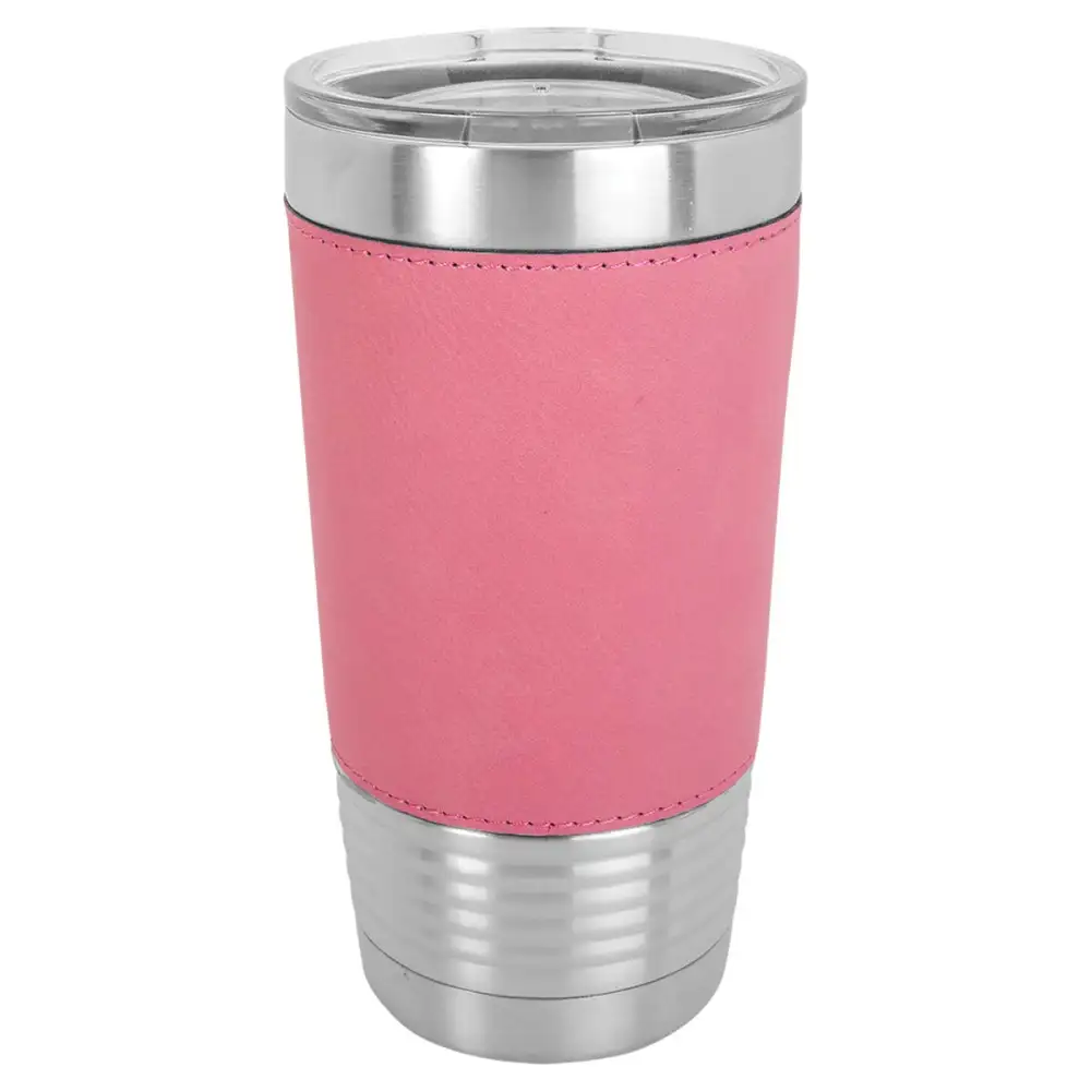 Faux Leatherette Finish Stainless Steel Tumbler