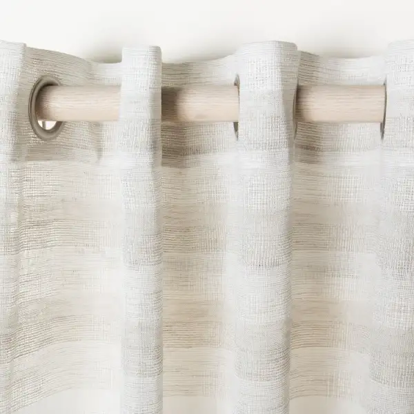 Refined Semi-Sheer Grommet Modern Curtain Panel