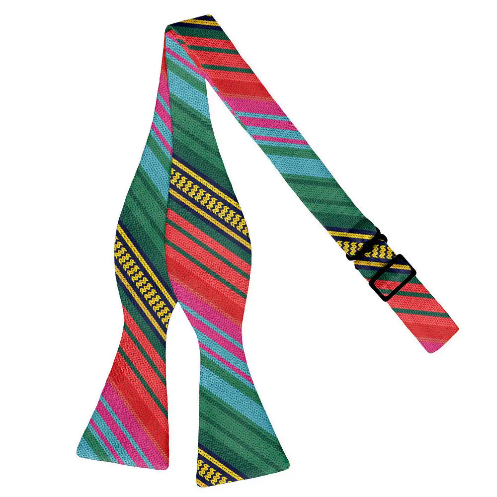 Saltillo Stripe Motif Bow Tie