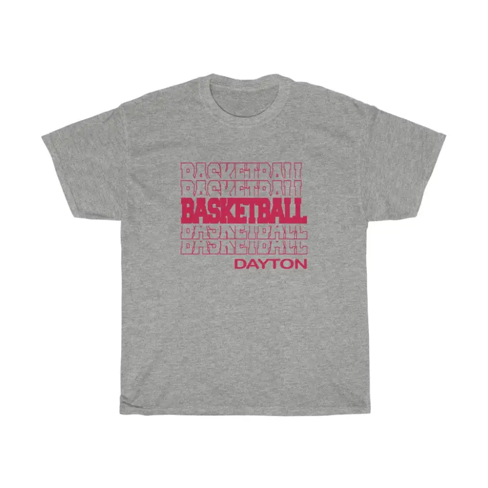 Basketball Dayton in Modern Stacked Lettering