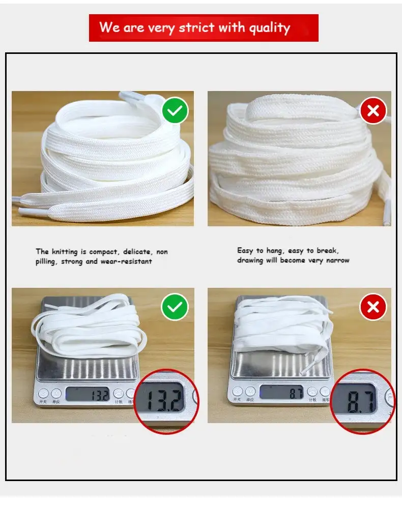 Multi-Length Flat Shoelaces