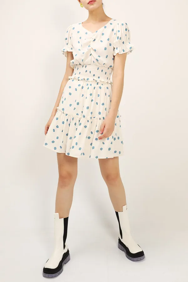 Printed Smocked Top
