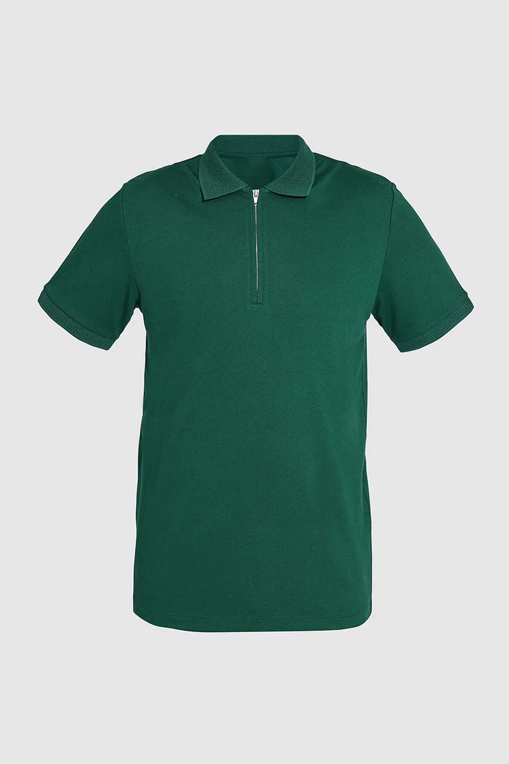 Organic Cotton Zipped Polo