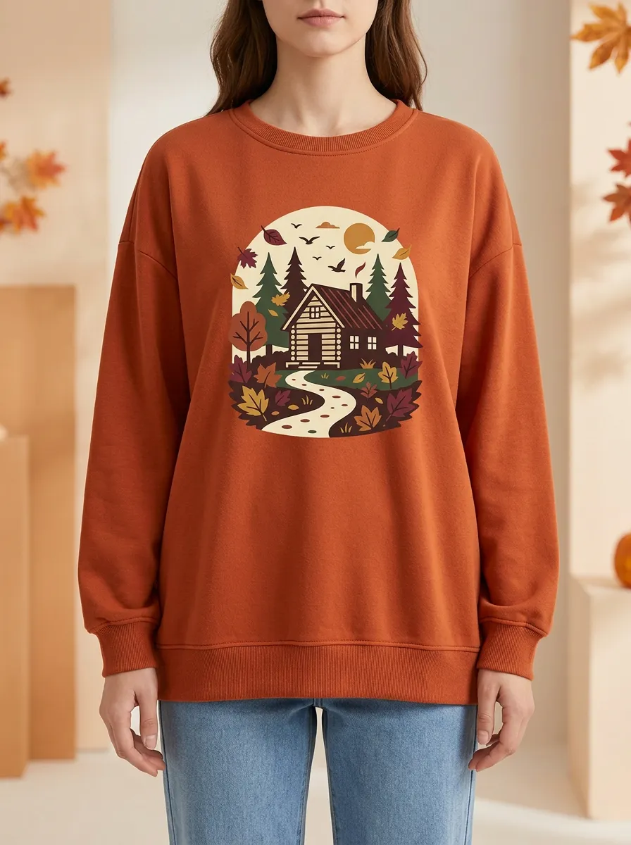 Relaxed Printed Graphic Sweatshirt