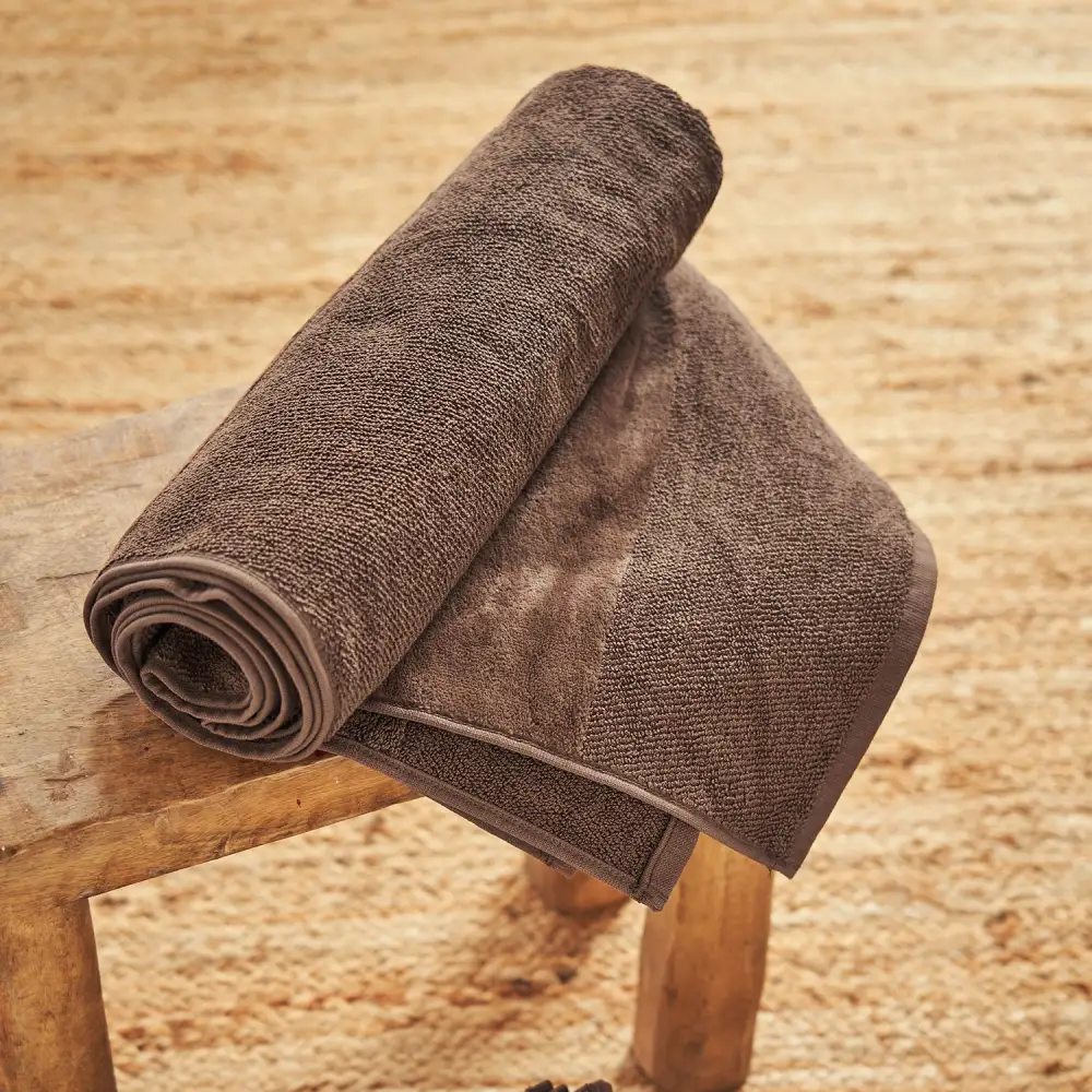 Brown Cotton Bath Towel
