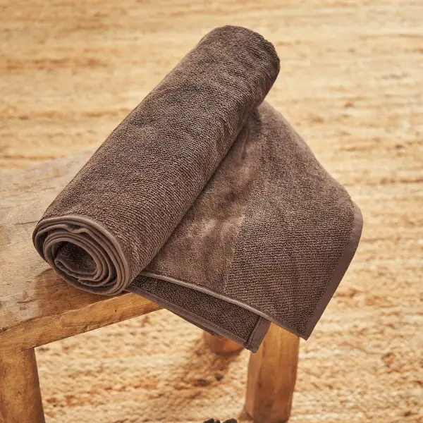Brown Cotton Bath Towel