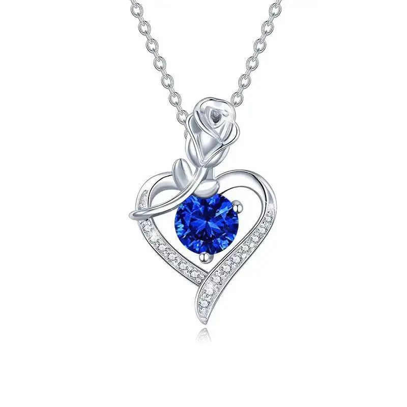 Wrapped Heart Stone Necklace