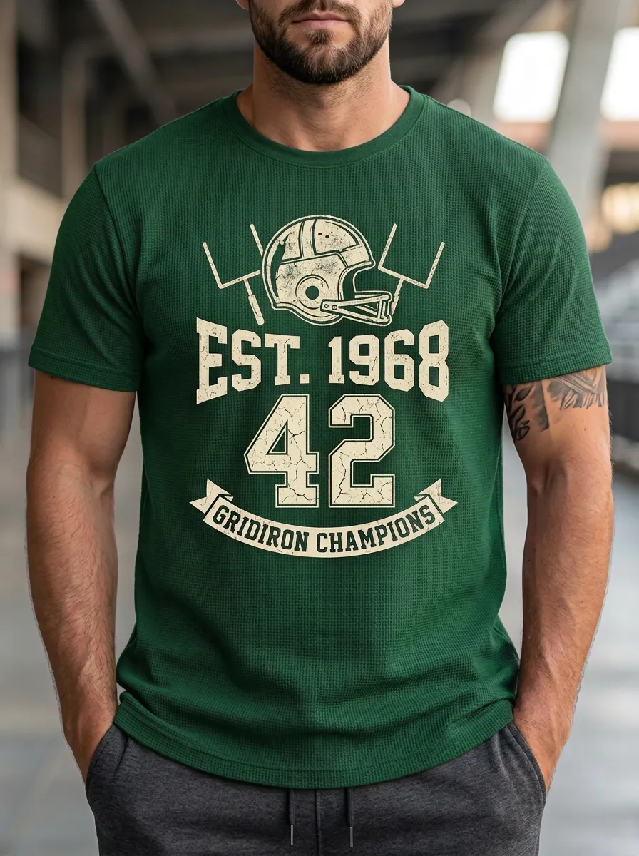 Men's Casual Gridiron Helmet T-Shirt