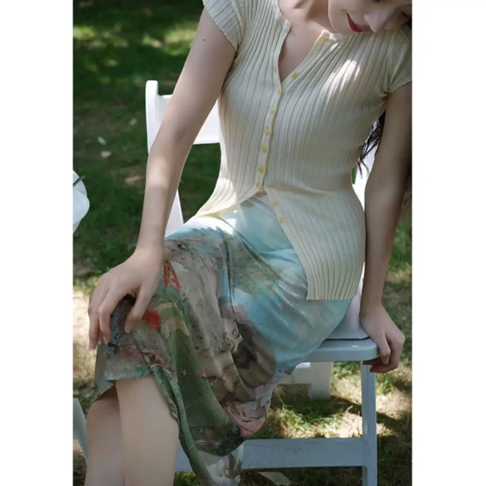 Balanced Picnic Everyday Casual Polyester Skirt