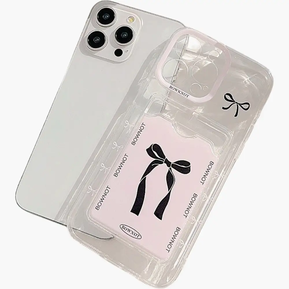 Bow Graphic Card Pocket Phone Case