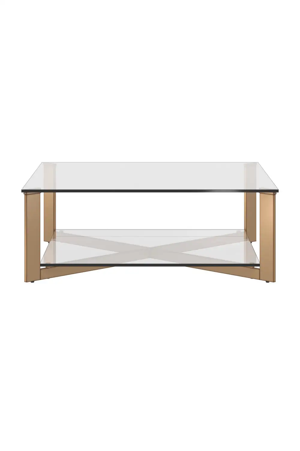 Rounded Square Glass Coffee Table