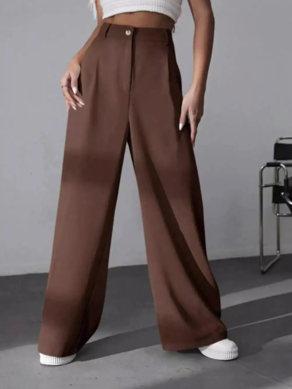 Wide Leg Pleated Everyday Versatile Pants