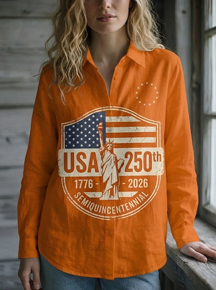Usa Th Anniversary Casual Shirt Modern