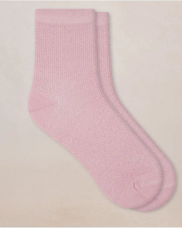 Silk Satin Sparkly Socks