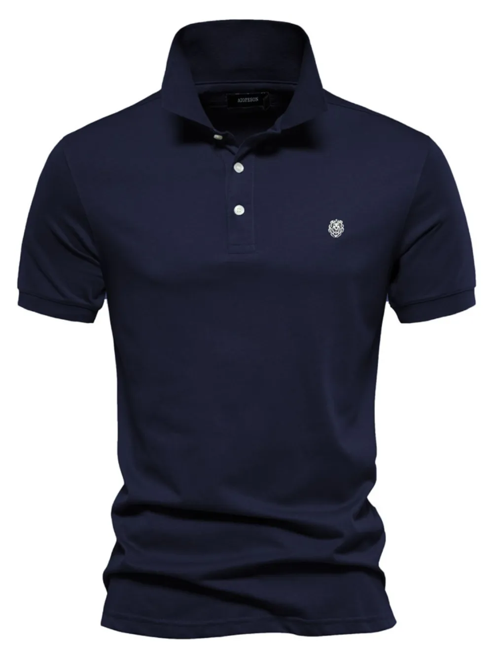 Loose Fit Collared Short Sleeve Polo Shirt