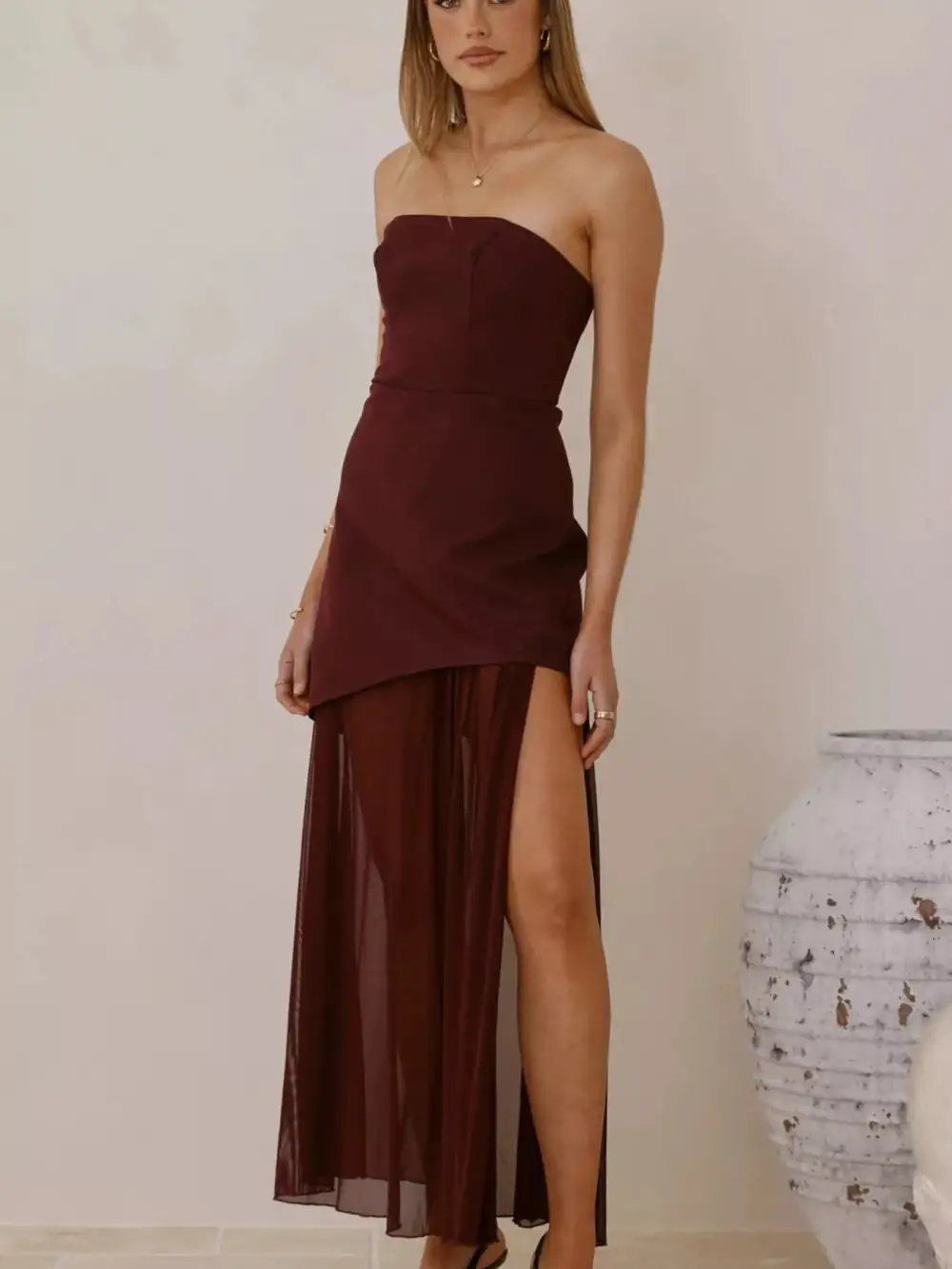 Mesh Maxi Dress