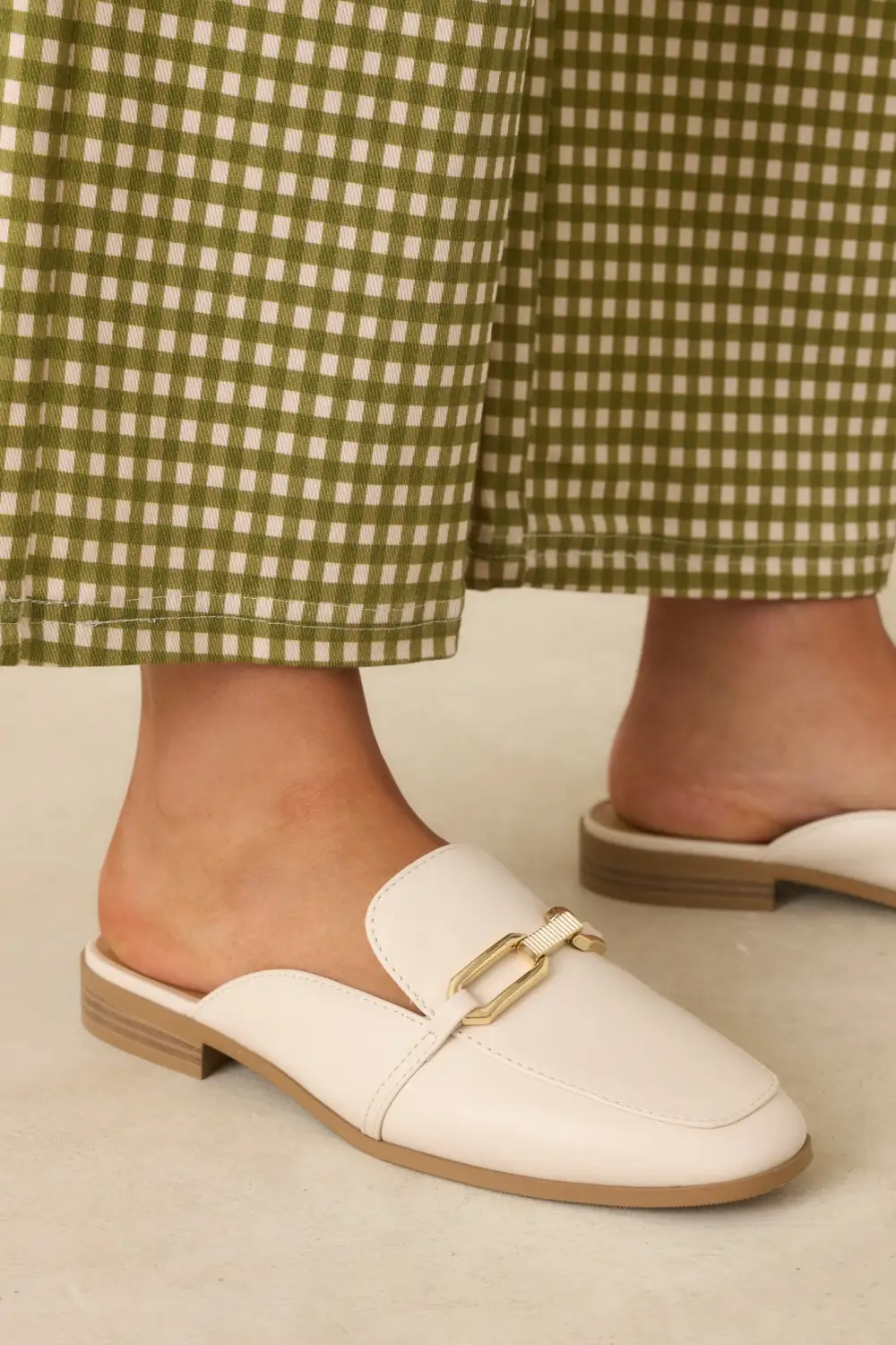 White Closed-Toe Sandals