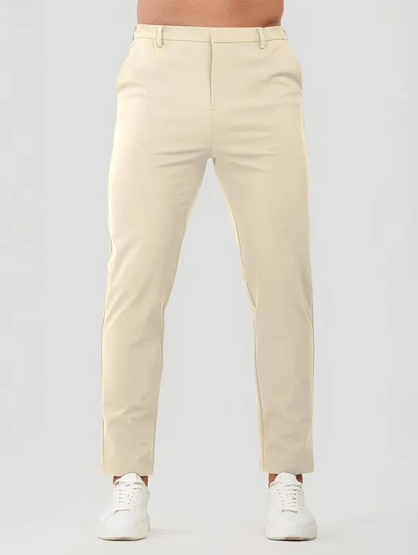Beige Stretch Pants