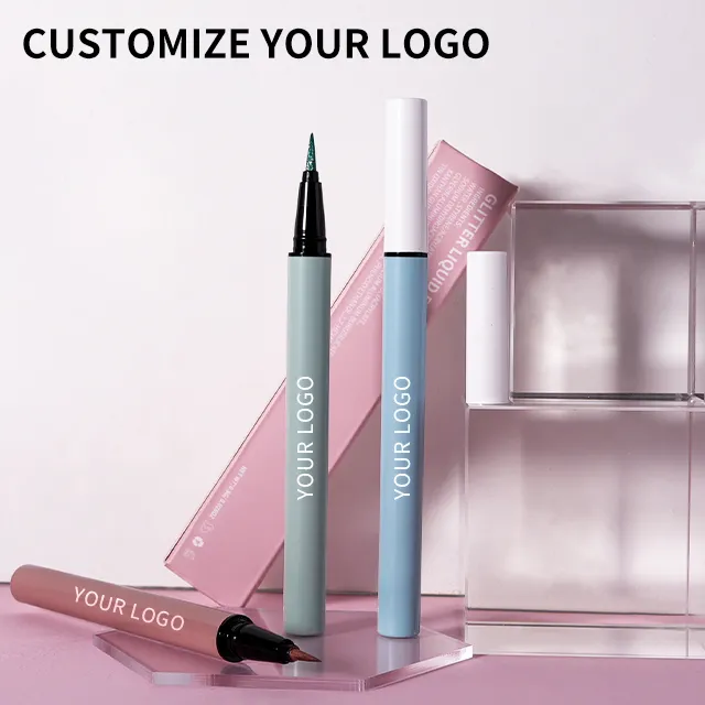 6 Colors Pearl Glitter Eyeliner Pencil for Women Waterproof Mineral Liquid Eyeliner for Eye Makeup
