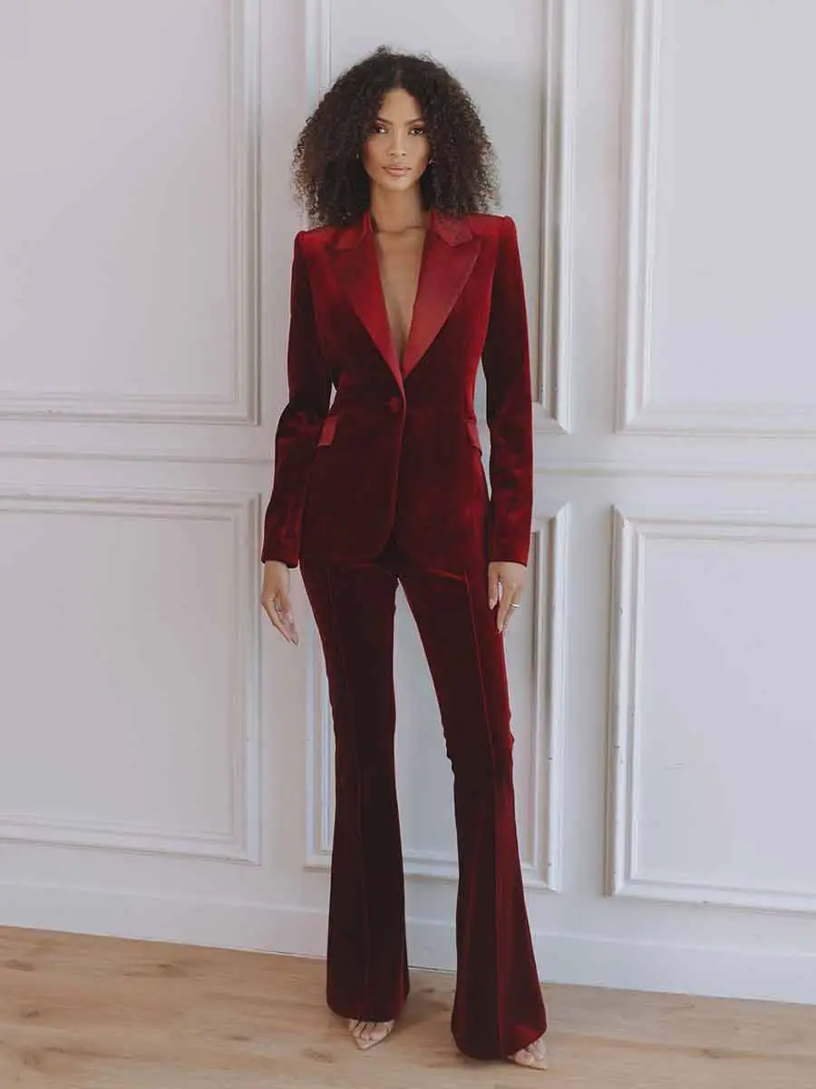 Vivienne Velvet Formal Two Piece Set