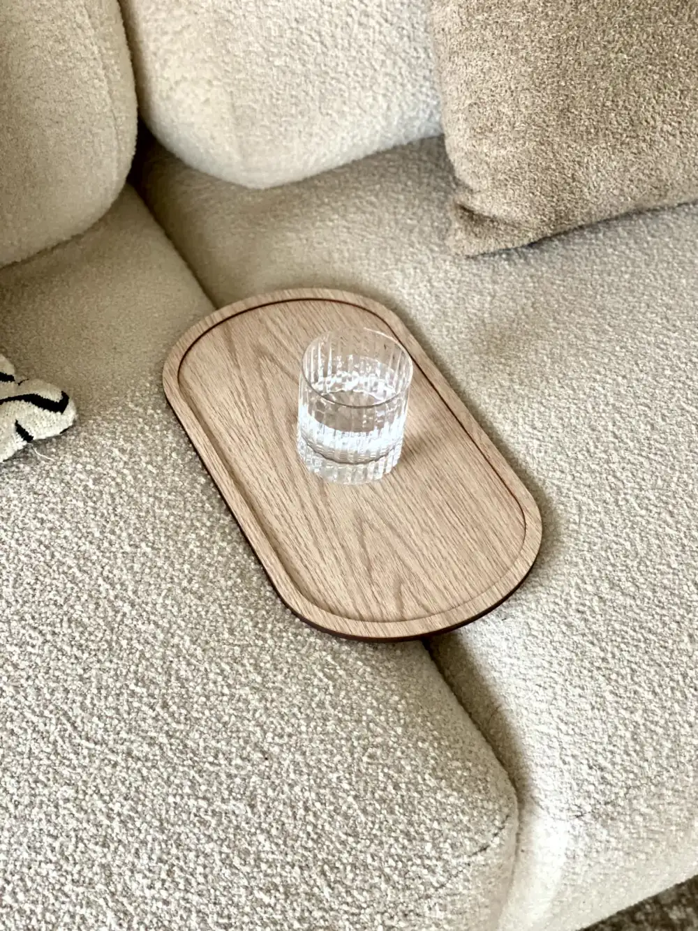 Elm Sofa Tray Cream