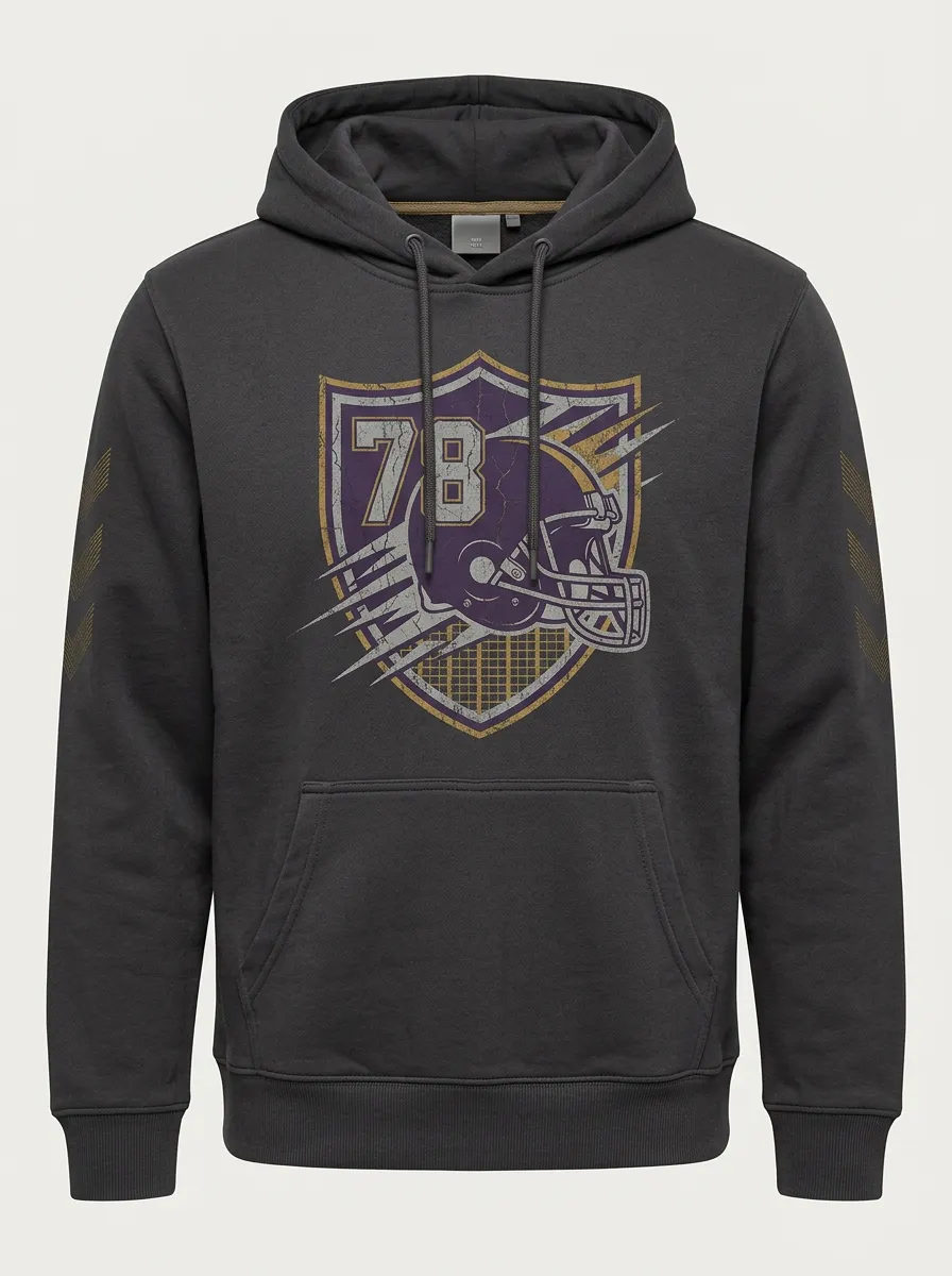 Men's Touchdown Vintage Football Hoodie