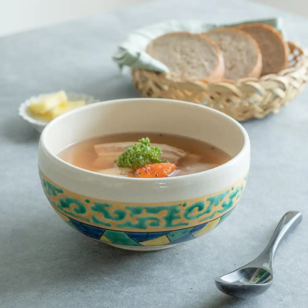 Arabesque Textured Serving Bowl