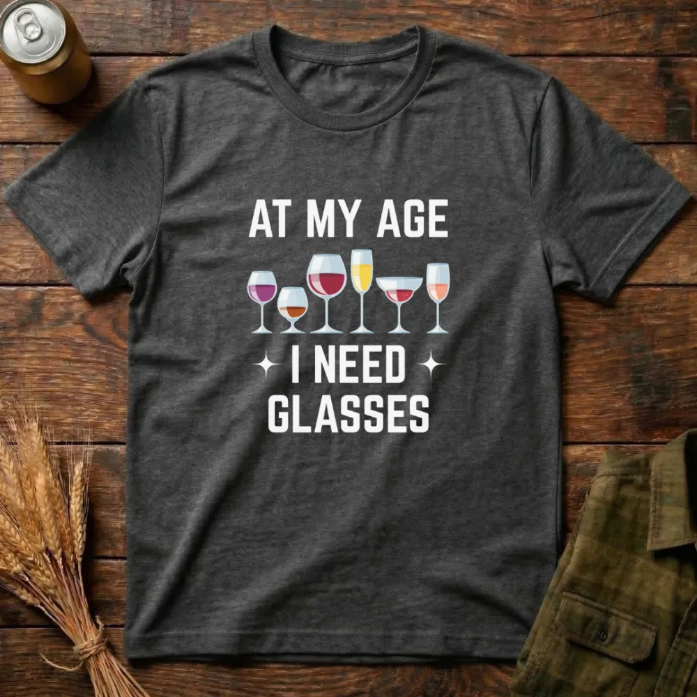 I Need Glasses Graphic Cotton T-Shirt